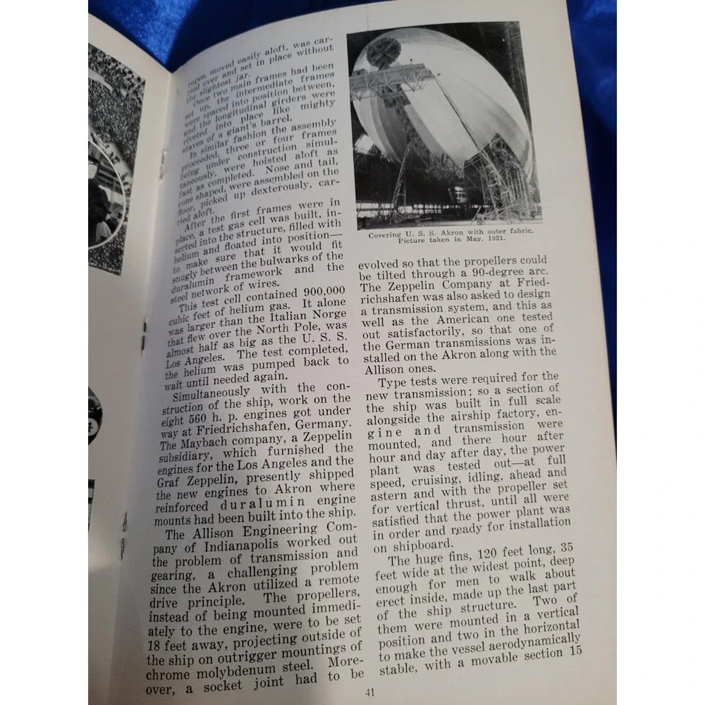 The Story of the Airship by Hugh Allen 1931, 7th Edition Vintage